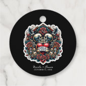 トゥルーラブスケルトンハート結婚タトゥー フェイバータグ (裏面)