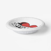 トゥルーラブタトゥーハート | クラシックロマンスデザイン ペーパーボウル (傾斜あり)