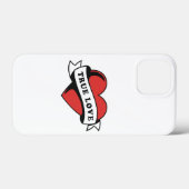 トゥルーラブタトゥーハート | クラシックロマンスデザイン Case-Mate iPhoneケース (裏面 (横))