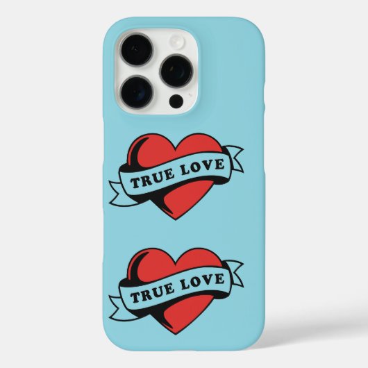 トゥルーラブタトゥーハート | クラシックロマンスデザイン Case-Mate iPhoneケース (裏面)