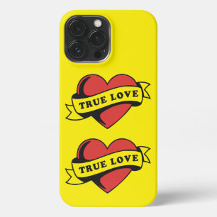 トゥルーラブタトゥーハート   クラシックロマンスデザイン iPhone 13 PRO MAXケース