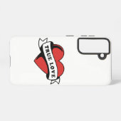 トゥルーラブタトゥーハート | クラシックロマンスデザイン SAMSUNG GALAXYケース (裏面横)