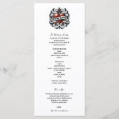 トゥルーラブハートタトゥーステッカー結婚式 プログラム (裏面)