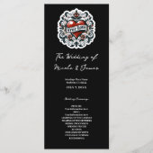 トゥルーラブハートタトゥーステッカー結婚式 プログラム (正面)