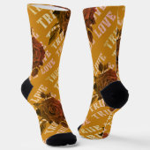 トゥルーラブバラロマンチックバレンタインデーB&W ソックス (傾斜あり)