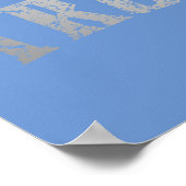 トゥルーラブバラロマンチックバレンタインデーB&W ポスター (角)