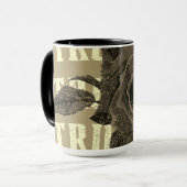 トゥルーラブバラロマンチックバレンタインデーB&W マグカップ (正面左)