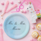 「トゥルーラブブルー」紙プレート ペーパープレート (パーティー)