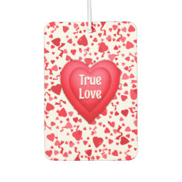 トゥルーラブレッド紙吹雪ハート パーソナライズされた カーエアーフレッシュナー