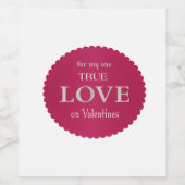 トゥルーラブワインボトル ワインラベル (シングルラベル)