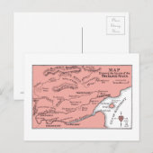 トゥルーラブ川のはがきの地図 ポストカード (正面/裏面)