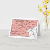 トゥルーラブ川のカードの地図 カード (黄色い花)