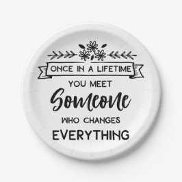 トゥルーラブ引用文ズ、結婚ブライダルシャワー、婚約 ペーパープレート