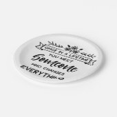 トゥルーラブ引用文ズ、結婚ブライダルシャワー、婚約 ペーパープレート (アングル)