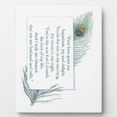 トゥルーラブ引用文夫結婚妻のプラーク フォトプラーク (正面)