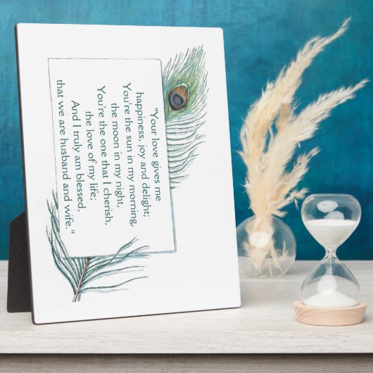 トゥルーラブ引用文夫結婚妻のプラーク フォトプラーク (側面)