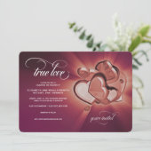 トゥルーラブ ウェディング インビテーション（バージョン2） 案内状 (スタンド正面)