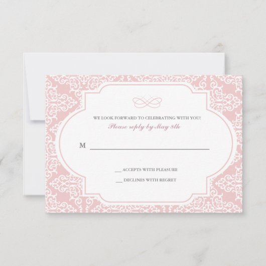 トゥルーラブ レスポンスカード 招待状 (正面)