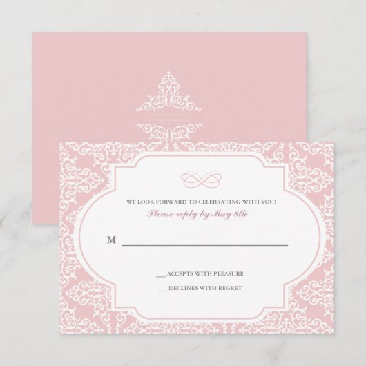 トゥルーラブ レスポンスカード 招待状 (正面/裏面)