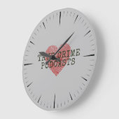 トゥルー・クライム・ポッドキャスト・ファン ラージ壁時計 (傾斜)