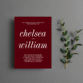 トゥルー・シンプル 2 ローズウッド ミニマリスト ウェディング 招待状