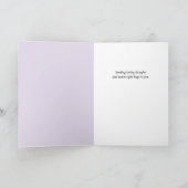 トゥルー ブルー - 水彩花 モチベーション カード (内部)