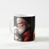 トゥレアール羊毛+サンタクロース クリスマス コーヒーマグカップ (正面左)