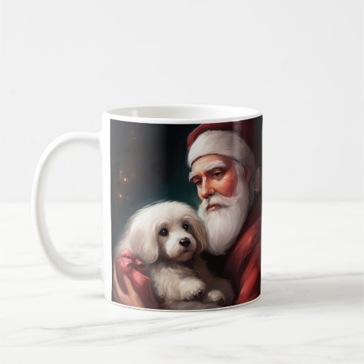 トゥレアール羊毛+サンタクロース クリスマス コーヒーマグカップ (左)