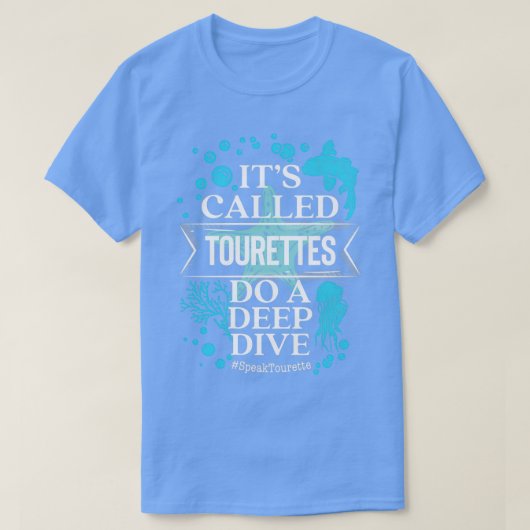 トゥレットと呼ばれる鳥たちが深い降下する Tシャツ (デザイン正面)