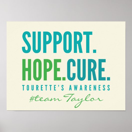 トゥレットのカスタムサポート希望キュアポスタープリント ポスター (正面)