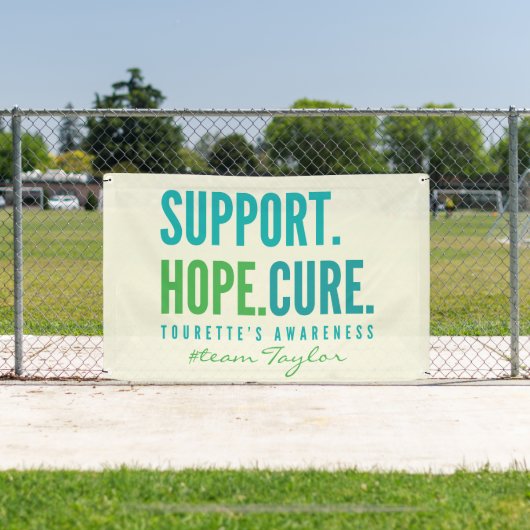 トゥレットのカスタムサポート希望キュールバナーアウトドア 横断幕 (インサイチュ)