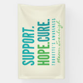 トゥレットのカスタムサポート希望キュールバナーサイン 横断幕 (縦)