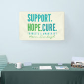 トゥレットのカスタムサポート希望キュールバナーサイン 横断幕 (トレードショー)