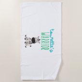 トゥレットの戦士かわいい子供たちビーチタオル ビーチタオル (正面)