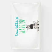 トゥレットの戦士のかわいい認識度バナーサイン 横断幕 (縦)