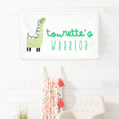 トゥレットの戦士認識度かわいいバナーのサイン 横断幕 (インサイチュ)