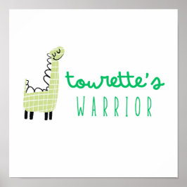 トゥレットの戦士認識度かわいいポスターサイン ポスター