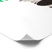 トゥレットの戦士認識度かわいいポスターサイン ポスター (角)