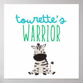 トゥレットの戦士認識度かわいいポスターサイン ポスター