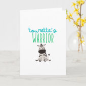 トゥレットの戦士認識度かわいい招待状カード カード (黄色い花)