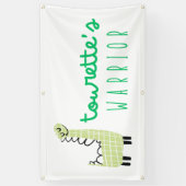 トゥレットの戦士認識度屋外バナーサイン 横断幕 (縦)