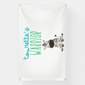 トゥレットの戦士認識度屋外バナーサイン 横断幕 (縦)