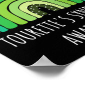 トゥレット症候群のためのグリーン認識度 ポスター (角)