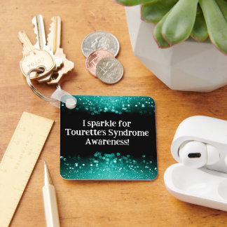 トゥレット症候群のキーチェーンに輝カスタムく キーホルダー