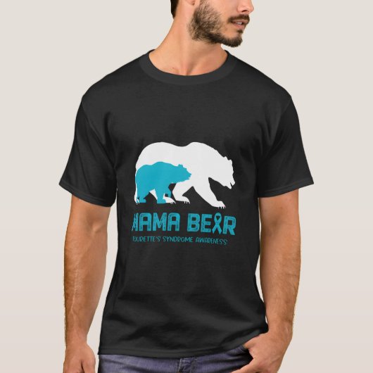 トゥレット症候群の啓発 ママベア Tシャツ (正面)