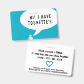 トゥレット症候群の発話記号 バッジ (正面＆裏面)