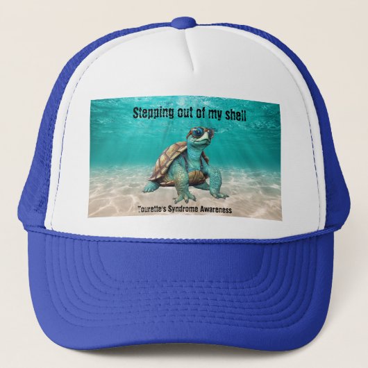 トゥレット症候群カスタム亀ハット キャップ (正面)