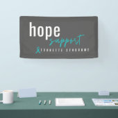 トゥレット症候群。ホープ支持。バナー記号 横断幕 (トレードショー)