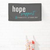 トゥレット症候群。ホープ支持。バナー記号 横断幕 (インサイチュ)