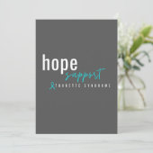 トゥレット症候群。ホープ支持。招待状 招待状 (スタンド正面)